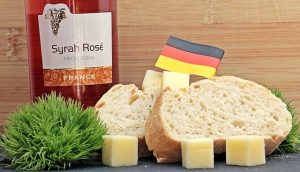 cheese wine and bread